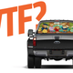 Illustration for article titled I Just Want To Know Who The Hell Is Buying These Truck Window Decals Of Pizza And Kid's Shows